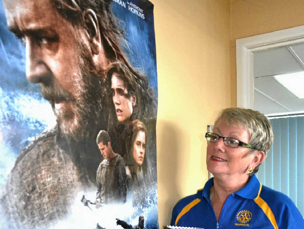 TWO BY TWO: Rotary member Yve Stocks invites Warwick to come in pairs, or more, to Warwick’s charity premiere of Noah starring Russell Crowe. TWO BY TWO: Rotary member Yve Stocks invites Warwick to come in pairs, or more, to Warwick’s charity premiere of Noah starring Russell Crowe.